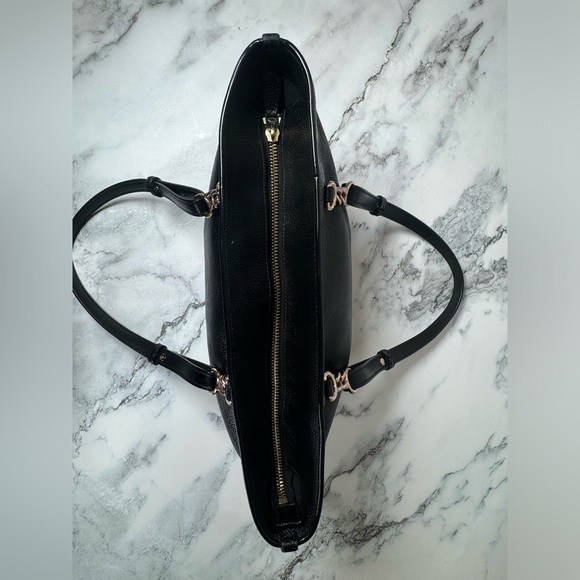 COACH Black Pebbled Leather Tote Bag 36604 Authentic - Picture 4 of 15